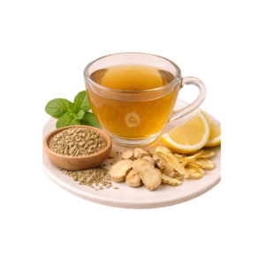 Home Ajwain Ginger Digestive Herbal Infusionsβ Gas Relief & Gut Comfort Herbal Blend